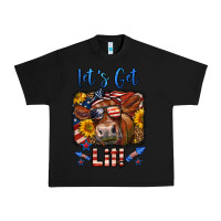 Black let's get lit 4th of july cow Urban Heavy Tee - LillyAllenDesigns