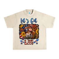 Sandshell let's get lit 4th of july cow Urban Heavy Tee - LillyAllenDesigns