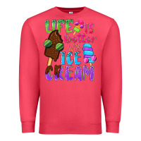 Cardinal Life is better with ice cream Premium Sweatshirt - NancyCooperArtShop