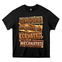 Black Educated motivated elevated melanated Heavy Core Tee - Zillion Design Studio
