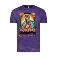 Cloud Purple madrecita muchas gracias lady of Guadalupe Vintage Tee - BarkalooDesign