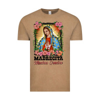 Vintage Coffee madrecita muchas gracias lady of Guadalupe Vintage Tee - BarkalooDesign