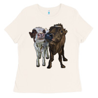 Bone two heifer cows Ladies Tee - RanaPortraitStore