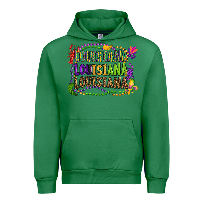 Louisiana Louisiana Louisiana Mardi Gras Urban Hoodie by OliviaCreatesArt | Teevron