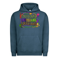 Pigment Midnight Navy louisiana louisiana louisiana mardi gras Urban Hoodie - OliviaCreatesArt