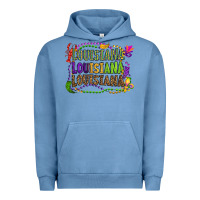 Pigment Pebble Blue louisiana louisiana louisiana mardi gras Urban Hoodie - OliviaCreatesArt