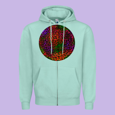 Halloween Round Earrings 2 Zipper Hoodie Designed By Bundleandbundleshop
