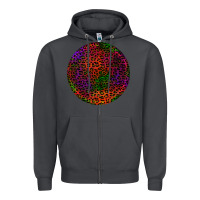 Smoke halloween round earrings 2 Zipper Hoodie - BundleAndBundleShop