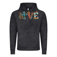Vintage Arctic western love with cross Vintage Hoodie - Artiststas