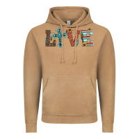Vintage Camel western love with cross Vintage Hoodie - Artiststas