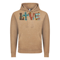Vintage Coffee western love with cross Vintage Hoodie - Artiststas