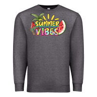 Charcoal Heather summer vibes Premium Sweatshirt - NancyCooperArtShop