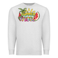 Oatmeal Heather summer vibes Premium Sweatshirt - NancyCooperArtShop