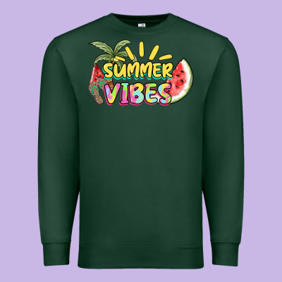 Summer Vibes Premium Sweatshirt Designed By Nancycooperartshop