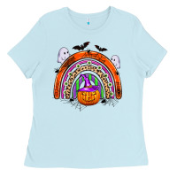 Baby Blue halloween rainbow Ladies Tee - Zillion Design Studio