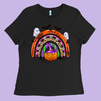 Halloween Rainbow Ladies Tee Designed By Zillion Design Studio