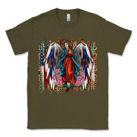 Army Green Lady of Guadalupe 4th of july Classic Tee - Jasminsmagicworld