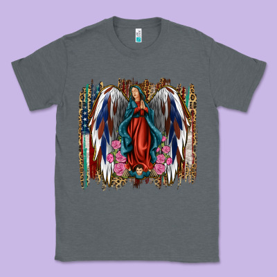 Lady Of Guadalupe 4th Of July Classic Tee Designed By Jasminsmagicworld