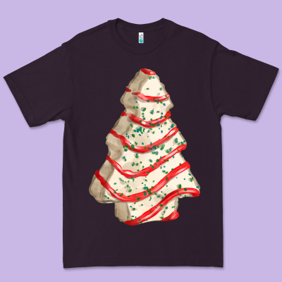 White Christmas Cake Premium Tee Designed By Fadigitalartstudio