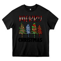 Black merry christmas trees Heavy Core Tee - RanaPortraitStore