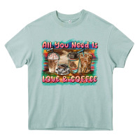 Arona all you need is love & coffee Heavy Core Tee - BarkalooDesign