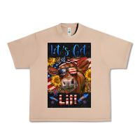 Burro Western Let's Get Lit Cow Urban Heavy Tee - LillyAllenDesigns