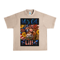 French Oak Western Let's Get Lit Cow Urban Heavy Tee - LillyAllenDesigns