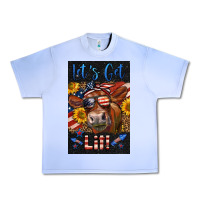 Grape Ice Western Let's Get Lit Cow Urban Heavy Tee - LillyAllenDesigns