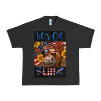 Pigment Black Western Let's Get Lit Cow Urban Heavy Tee - LillyAllenDesigns