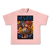 Salmon Western Let's Get Lit Cow Urban Heavy Tee - LillyAllenDesigns