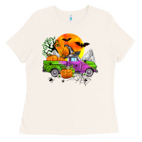 Bone halloween farm truck Ladies Tee - Zillion Design Studio
