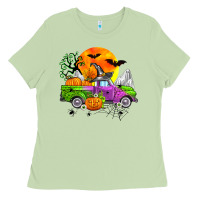Matcha halloween farm truck Ladies Tee - Zillion Design Studio