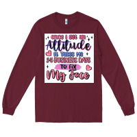 Burgundy small business Long Sleeve Tee - MaliasSmallBusiness
