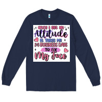 Navy small business Long Sleeve Tee - MaliasSmallBusiness