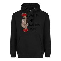 Black just a girl who loves sloths Heavyweight Hoodie - Bettercallsaul