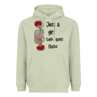 Matcha just a girl who loves sloths Heavyweight Hoodie - Bettercallsaul