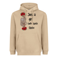 Mushroom just a girl who loves sloths Heavyweight Hoodie - Bettercallsaul
