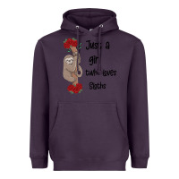 Plum just a girl who loves sloths Heavyweight Hoodie - Bettercallsaul