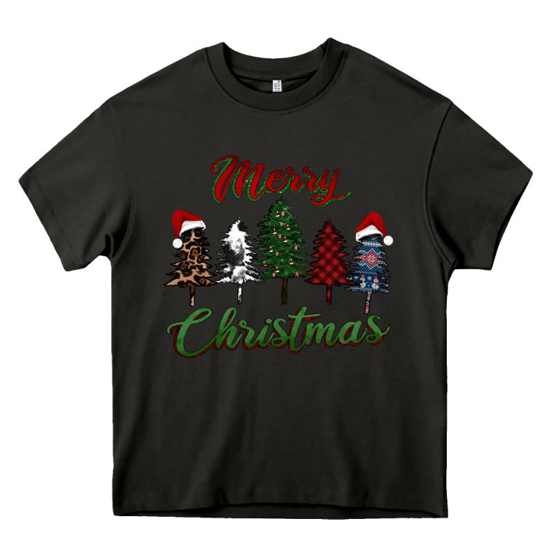 Merry Christmas Trees Heavy Core Tee by RanaPortraitStore | Teevron