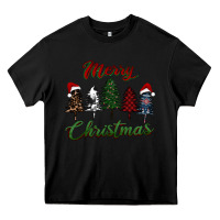 Black merry christmas trees Heavy Core Tee - RanaPortraitStore