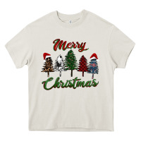 Cream merry christmas trees Heavy Core Tee - RanaPortraitStore