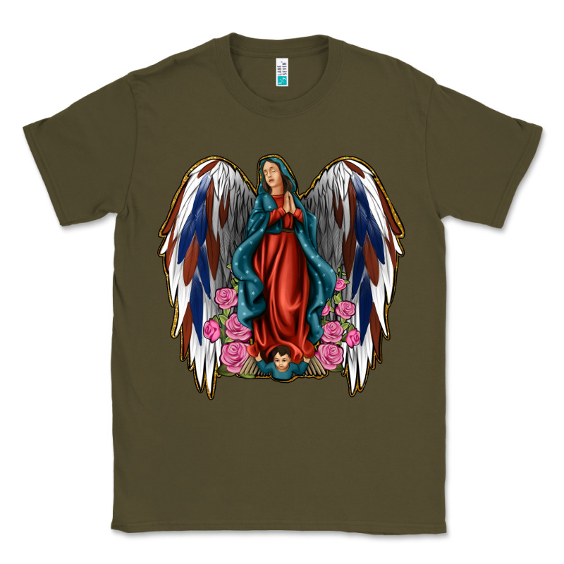 Angel Wing Lady Of Guadalupe 4th Of July Classic Tee by Jasminsmagicworld | Teevron