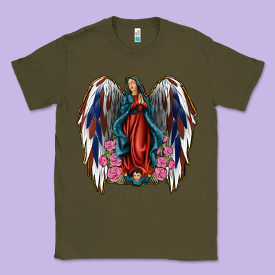 Angel Wing Lady Of Guadalupe 4th Of July Classic Tee Designed By Jasminsmagicworld