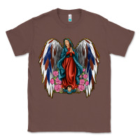 Chestnut Angel Wing Lady of Guadalupe 4th of July Classic Tee - Jasminsmagicworld