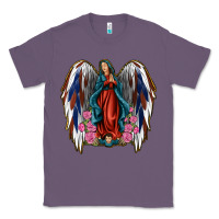 Lavender Angel Wing Lady of Guadalupe 4th of July Classic Tee - Jasminsmagicworld
