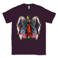 Plum Angel Wing Lady of Guadalupe 4th of July Classic Tee - Jasminsmagicworld