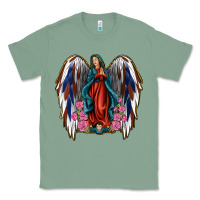 Sage Angel Wing Lady of Guadalupe 4th of July Classic Tee - Jasminsmagicworld