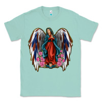 Seafoam Angel Wing Lady of Guadalupe 4th of July Classic Tee - Jasminsmagicworld