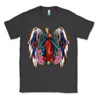 Smoke Angel Wing Lady of Guadalupe 4th of July Classic Tee - Jasminsmagicworld