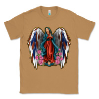 Toasted Coconut Angel Wing Lady of Guadalupe 4th of July Classic Tee - Jasminsmagicworld